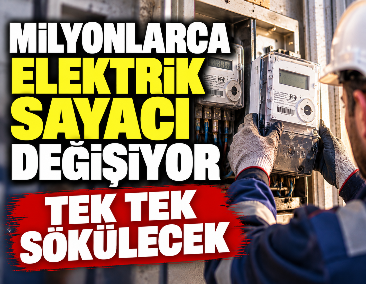 Milyonlarca elektrik sayacı değişiyor: Tek tek sökülecek