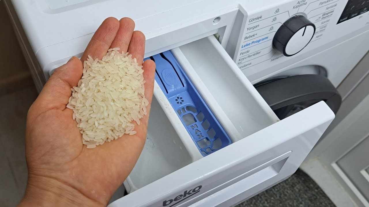 Çamaşır makinesine 1 avuç pirinç koyun ve farkı görün