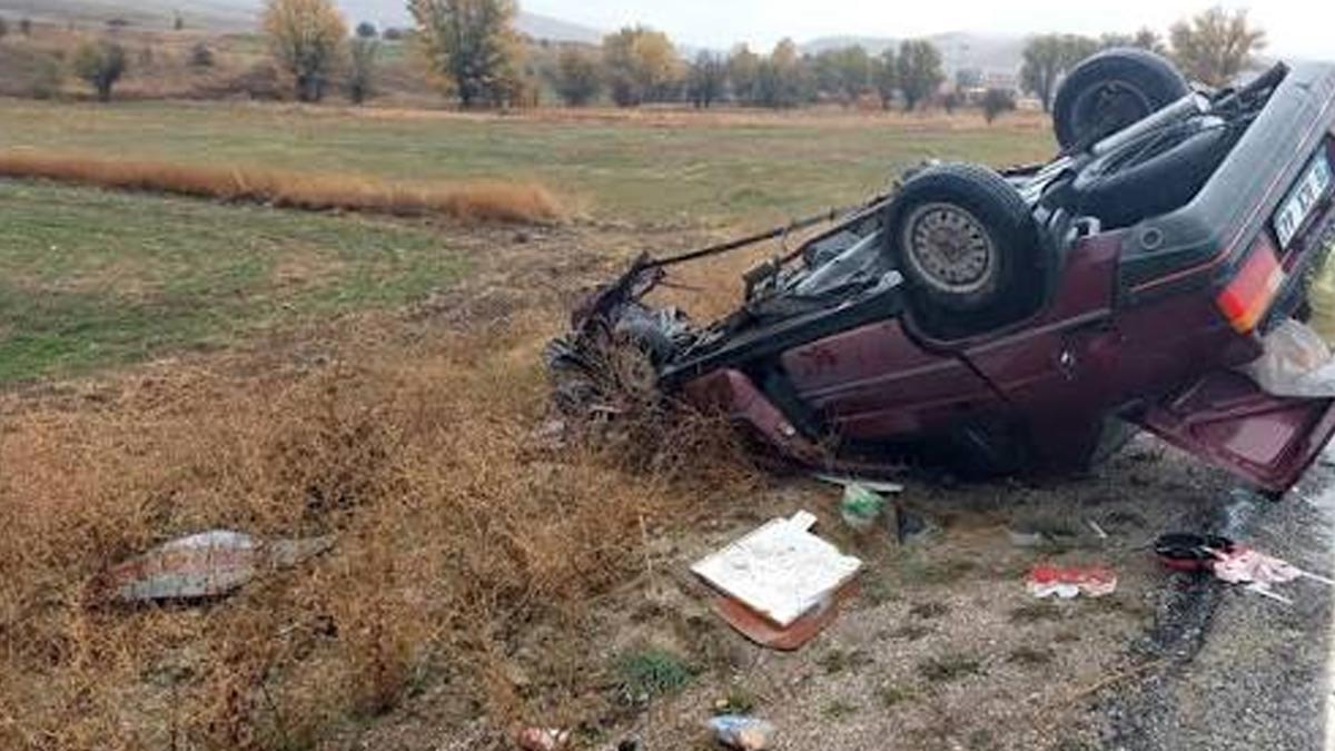 Çankırı’da feci kaza: 1 ölü, 2 yaralı