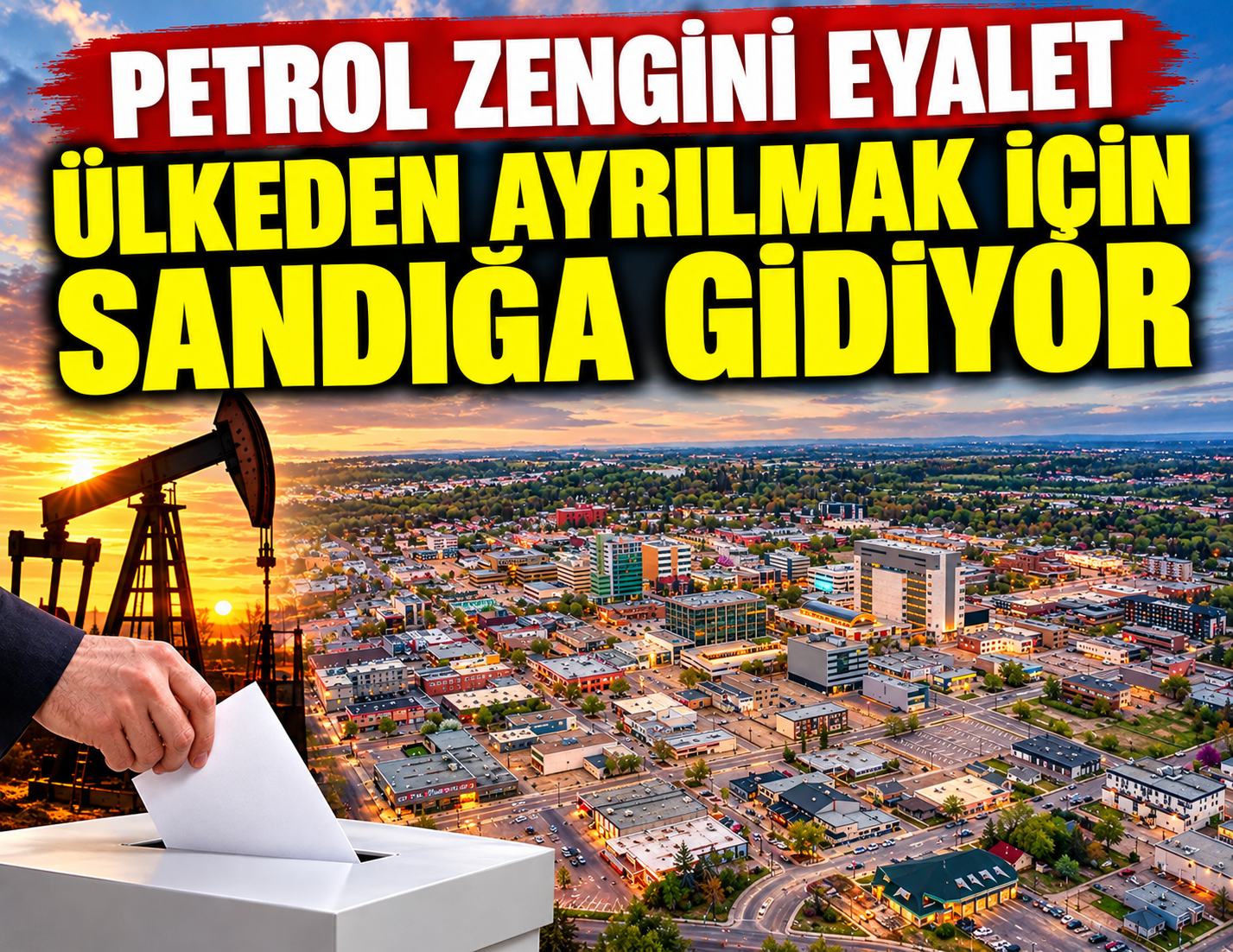 Petrol zengini eyalet ülkeden ayrılmak için sandığa gidiyor
