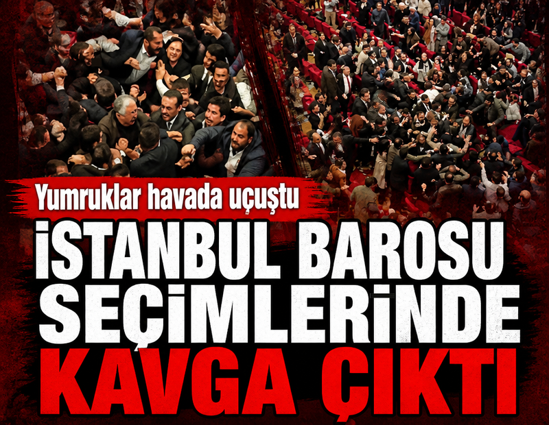 Son dakika... İstanbul Barosu seçimlerinde kavga çıktı: Yumruklar havada uçuştu!