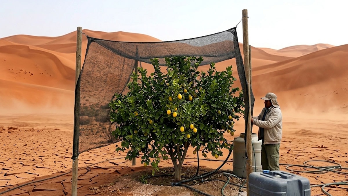 Çölün ortasında limon yetiştirmeye başladılar