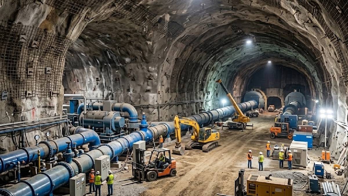 Dağın içine devasa delik açıp rüzgarı hapsettiler