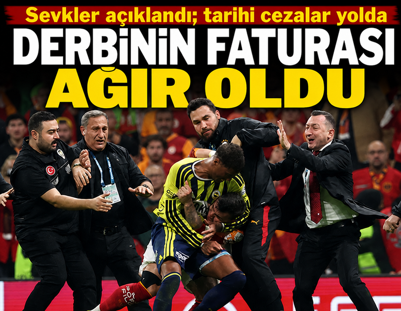 Derbinin faturası ağır oldu: PFDK sevkleri açıklandı, tarihi cezalar yolda