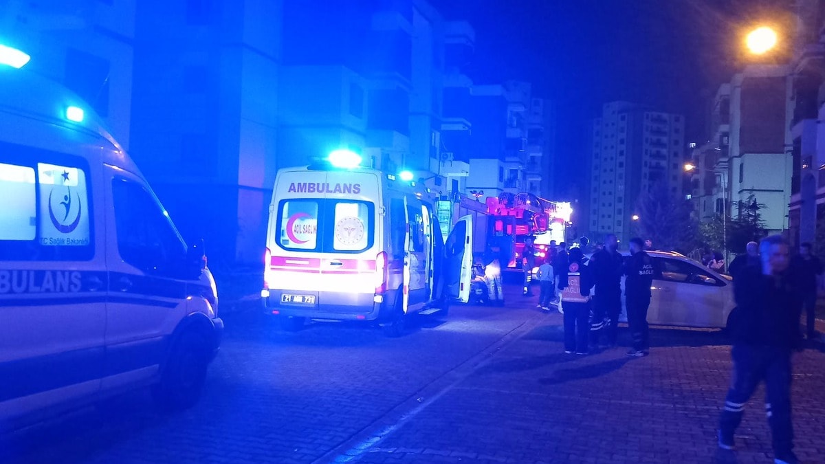 Diyarbakır’da apartman yangını