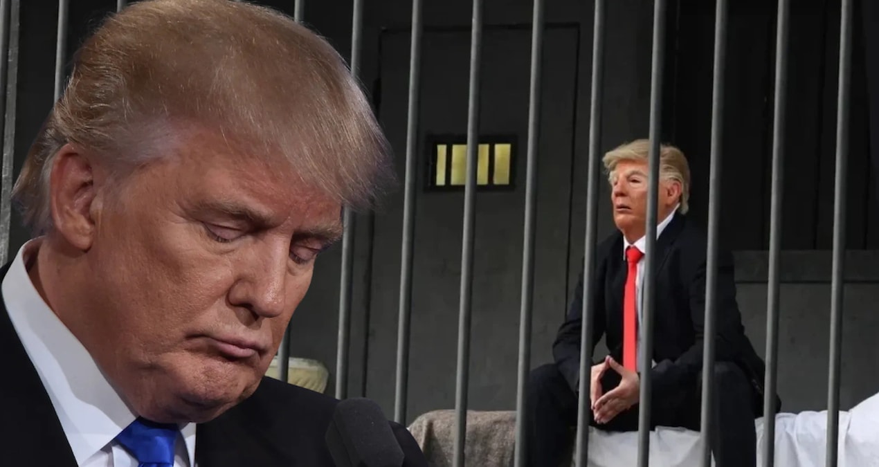 İran'da Trump'ı parmaklıklar ardına koydular!