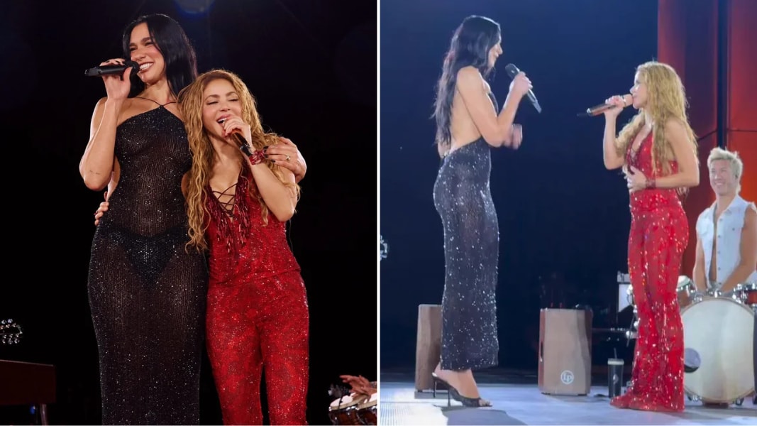 Dua Lipa ve Shakira'dan sahnede sürpriz düet