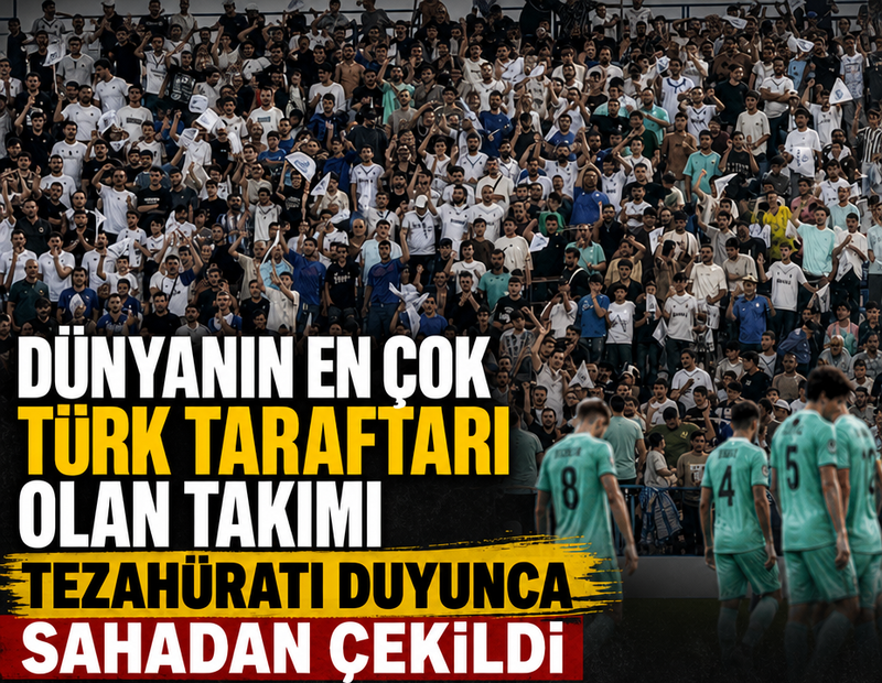 Dünyanın en çok Türk taraftarı olan takımı tezahüratı duyunca sahadan çekildi