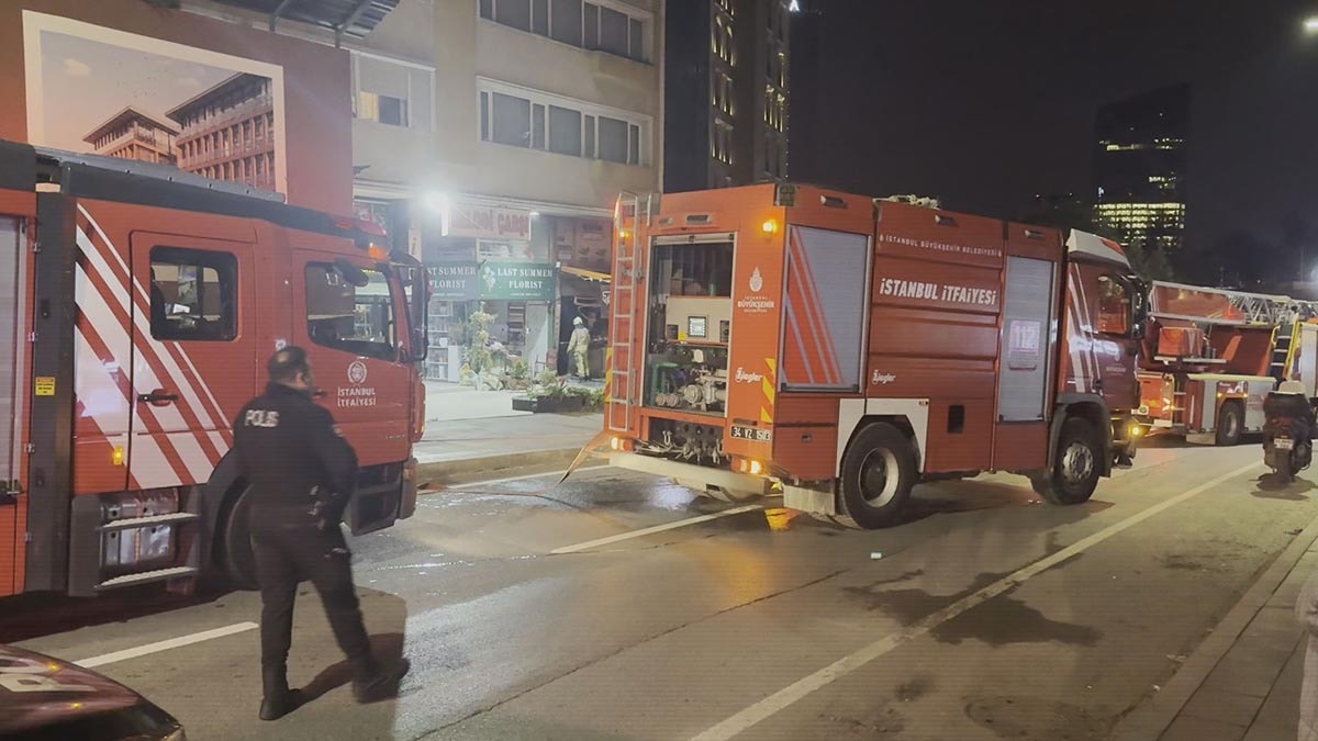 Etiler'de restoran alev alev yandı