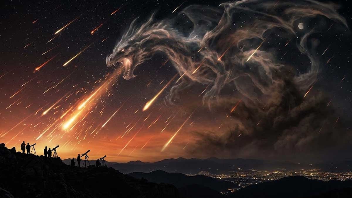 Saatte 10.000 meteor bırakan 'ejderha' 48 saat sonra Dünya'yı karanlığa gömecek