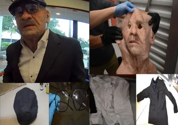 Yaşlı adam maskesi takan 40 yaşındaki soyguncu bankayı bastı