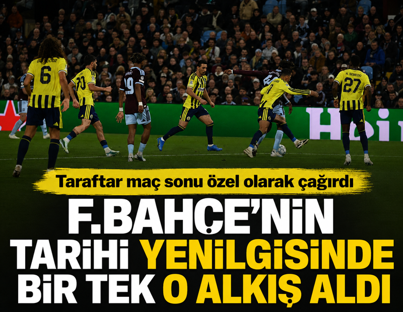 Fenerbahçe'nin tarihi yenilgisinde bir tek o alkış aldı: Taraftar özel olarak çağırdı