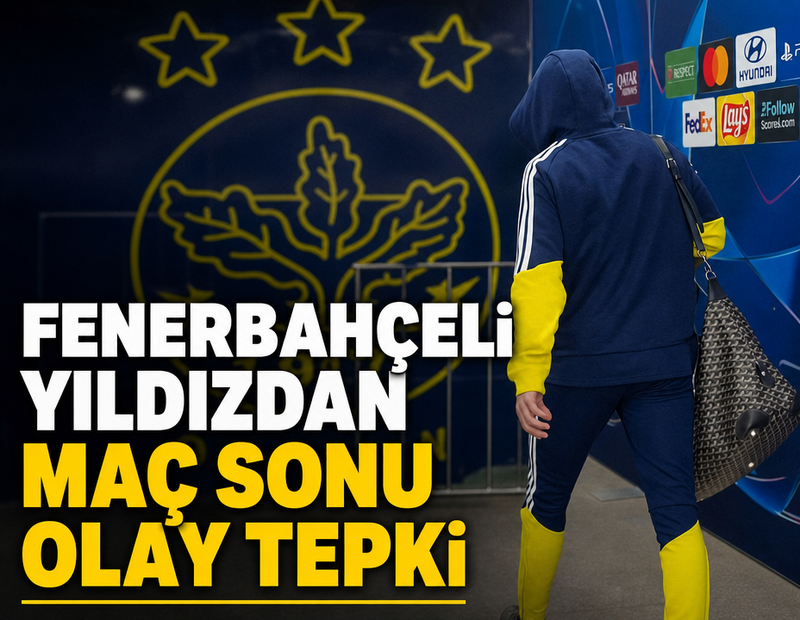 Fenerbahçeli yıldızdan maç sonu olay tepki
