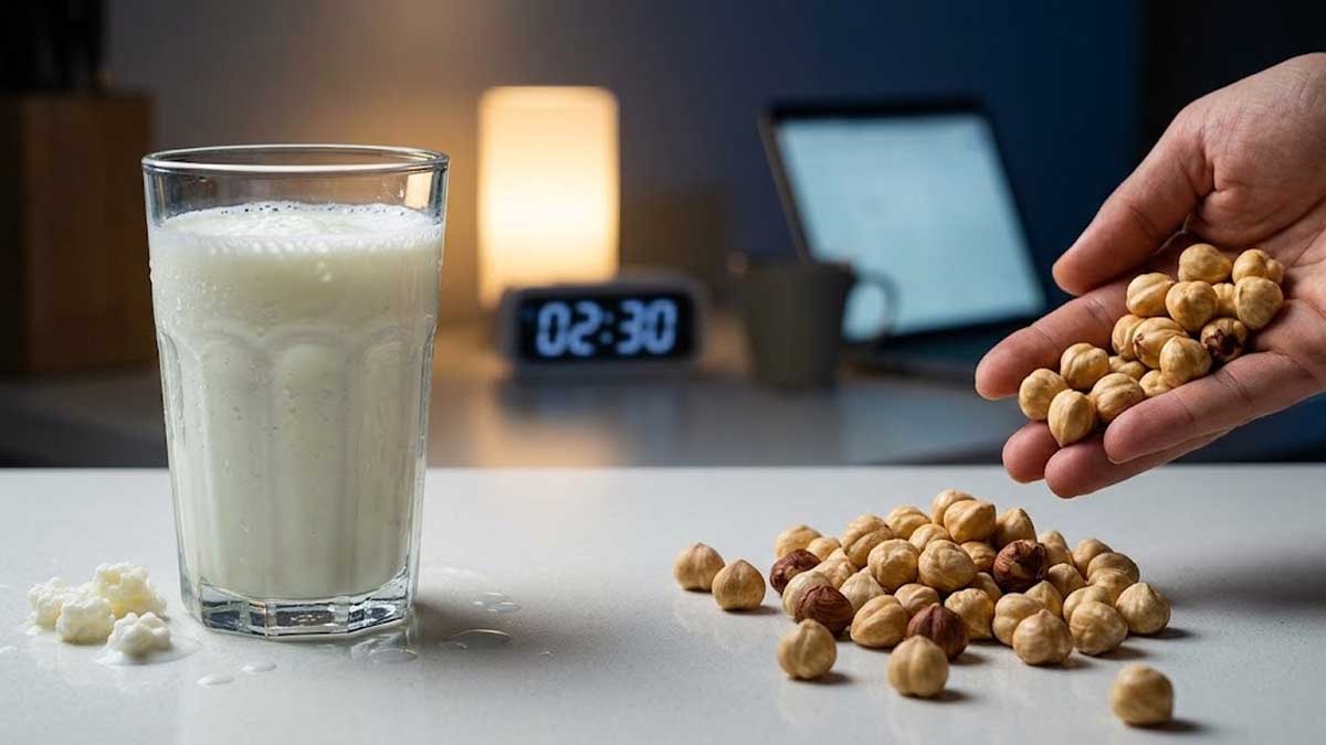 Uykuyu kaçıran yiyecekler açıklandı: 1 bardak kefir mi yoksa bir avuç fındık mı?
