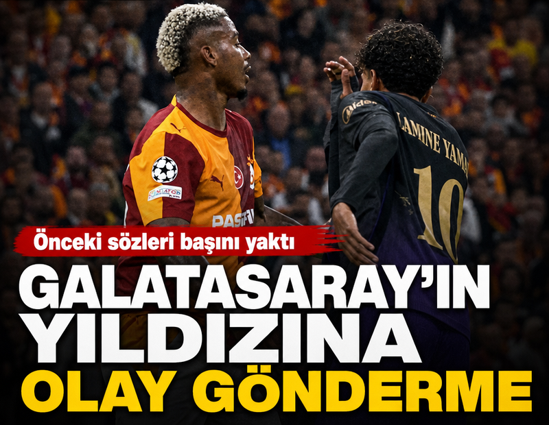 Galatasaray'ın yıldızına olay gönderme: Önceki sözleri başını yaktı