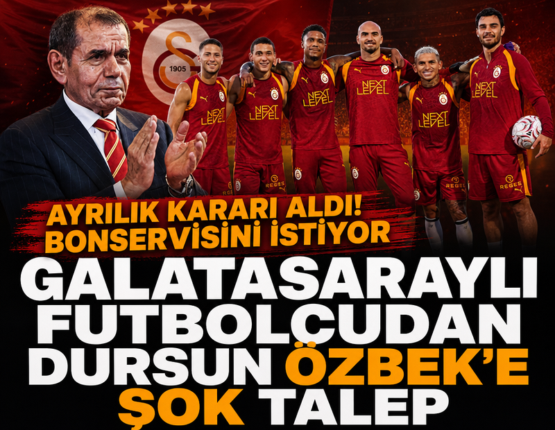 Galatasaraylı futbolcu ayrılık kararı aldı! Dursun Özbek'ten flaş talep