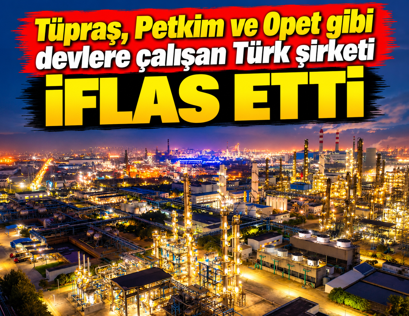 Tüpraş, Petkim ve Opet gibi devlere çalışan Türk şirketi iflas etti