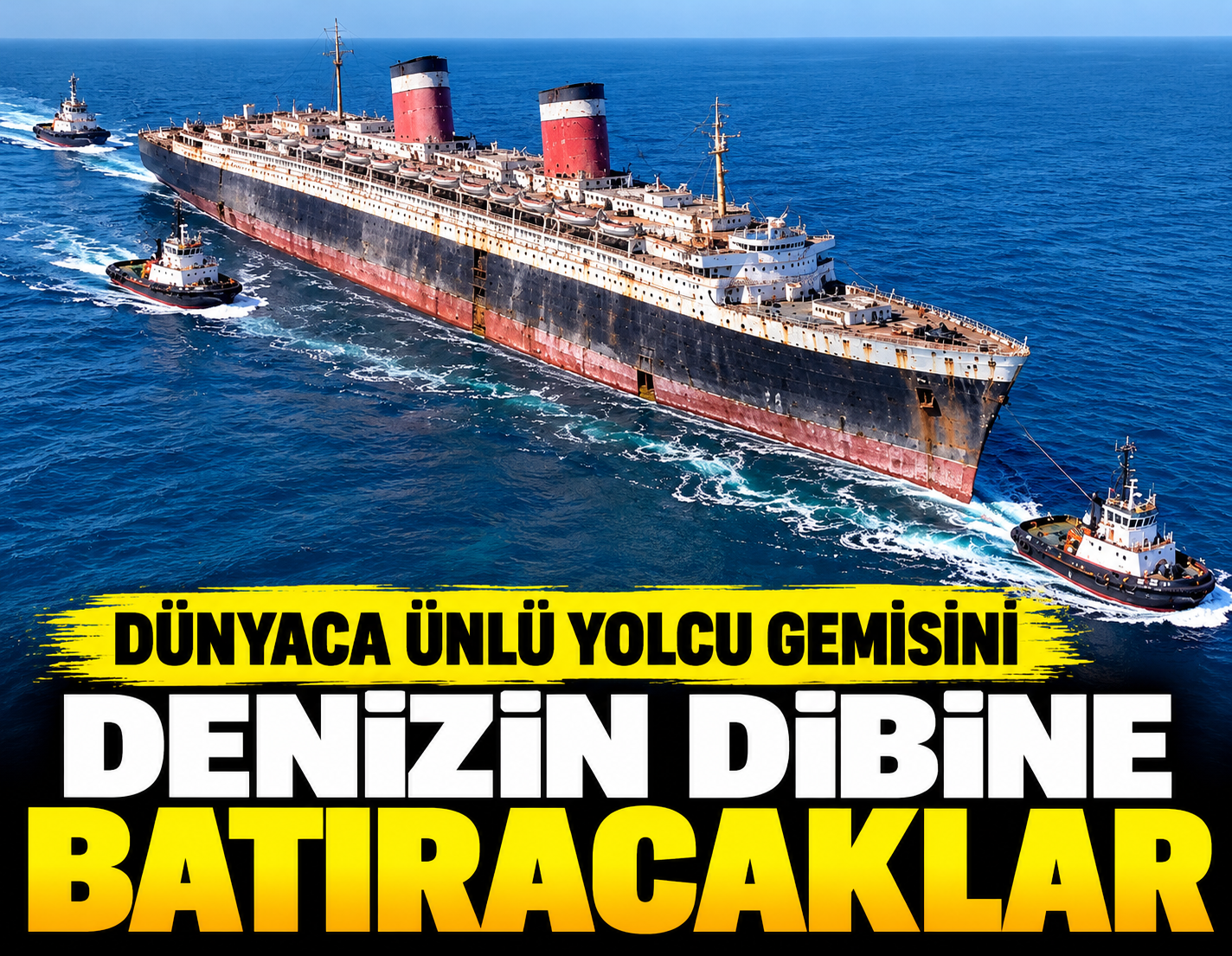 Dünyaca ünlü yolcu gemisini denizin dibine batıracaklar
