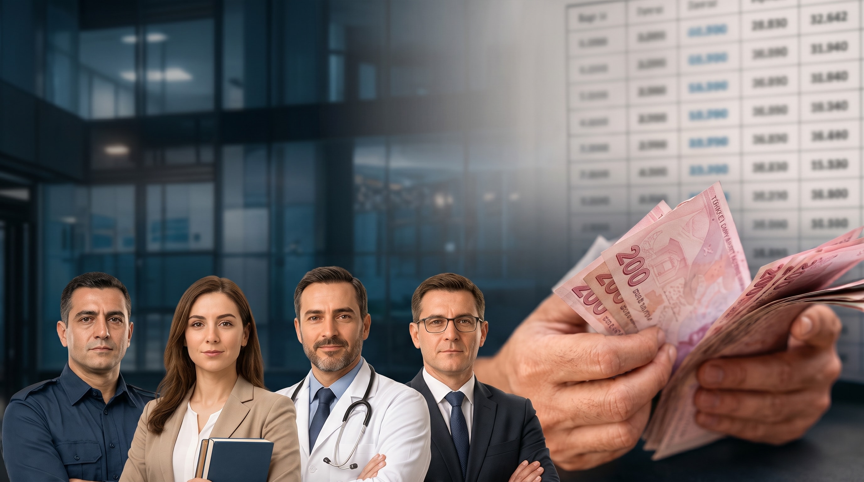 Memurların zamlı maaş tablosu ortaya çıktı: Polis, öğretmen, doktor...