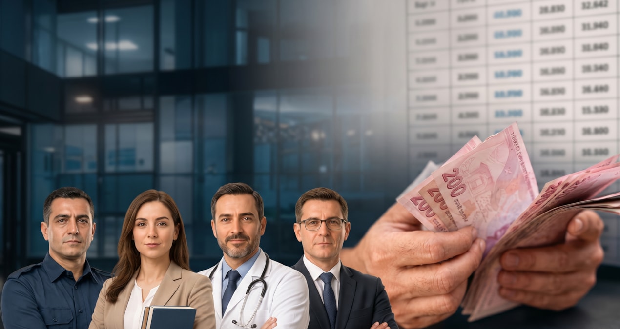 Memurların zamlı maaş tablosu ortaya çıktı: Polis, öğretmen, doktor…