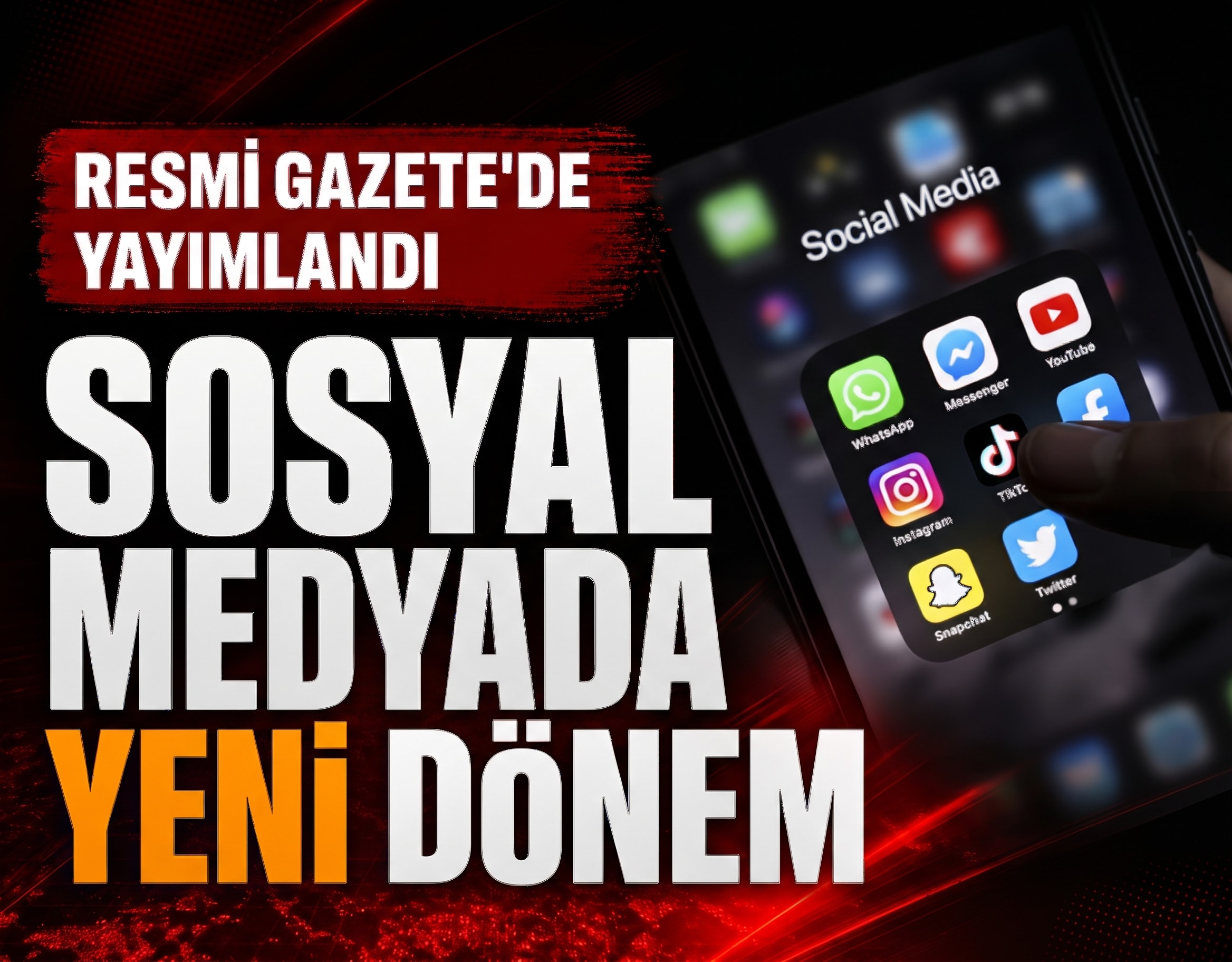 Sosyal medyaya yeni düzenleme! Resmî Gazete'de yayımlandı