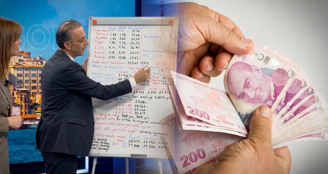 Canlı yayında tek tek hesaplandı: Memur, emekli ve asgari ücretlinin yeni maaş tablosu ortaya çıktı