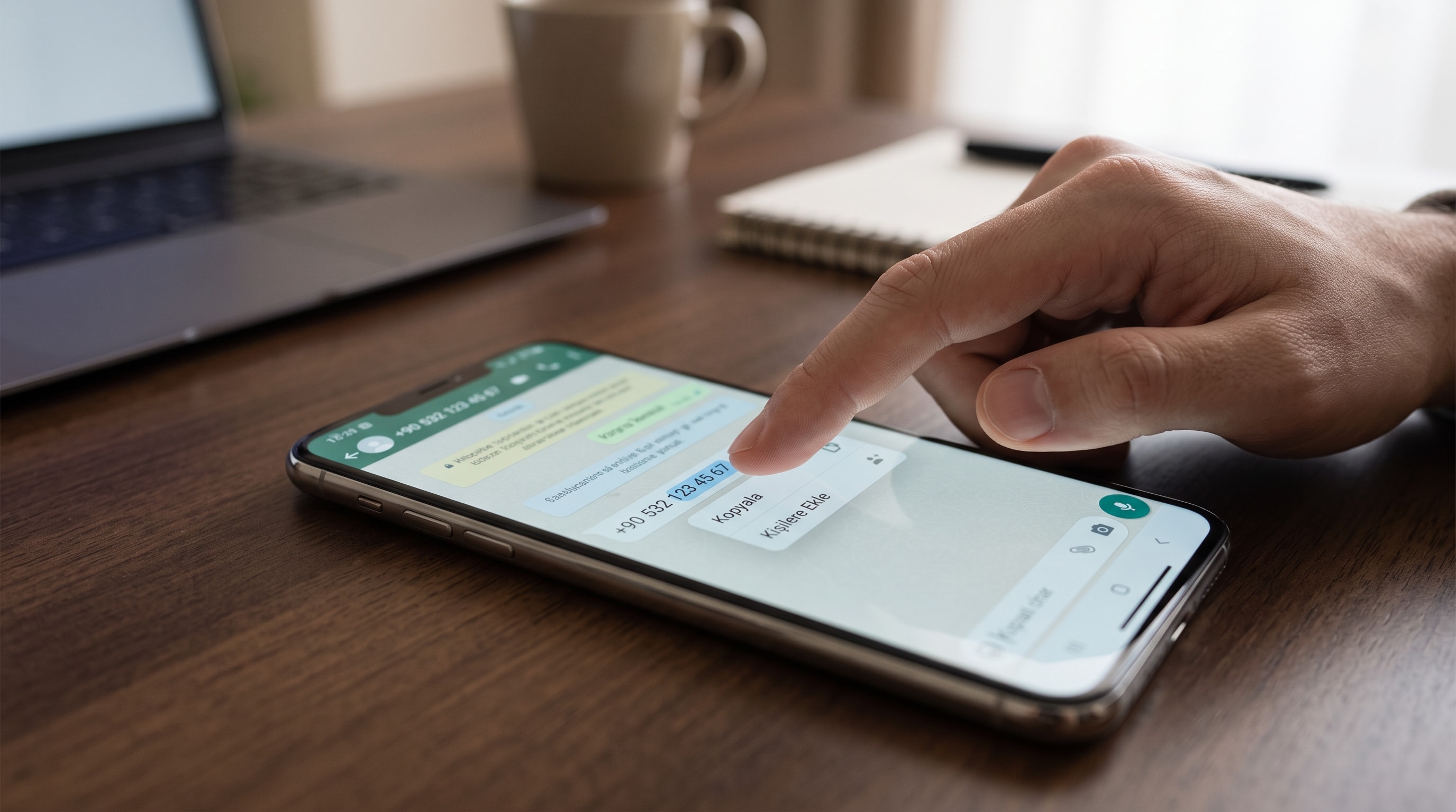 WhatsApp'tan gelen numarayı kopyalayarak rehbere kaydedenler yandı