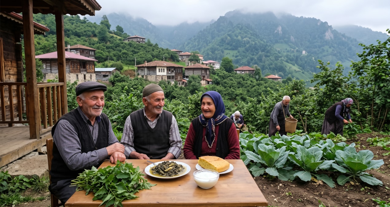Ordu'nun Gölköy ilçesinde yaşayanlar 100 yaşını deviriyor