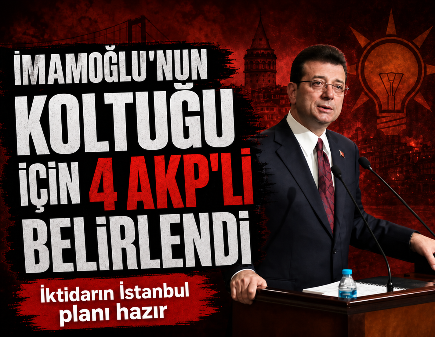 AKP, İmamoğlu'nun koltuğu için 4 aday belirledi