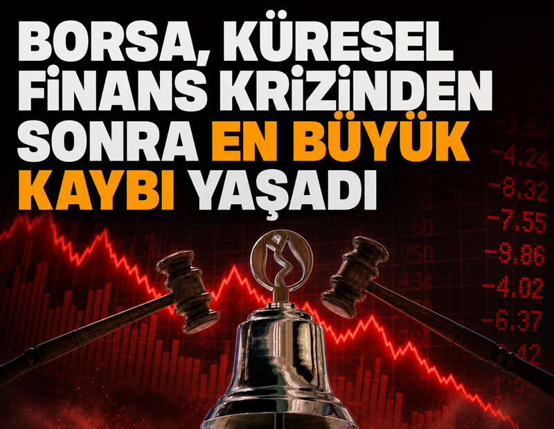 Borsa, küresel finans krizinden sonra en büyük kaybı yaşadı