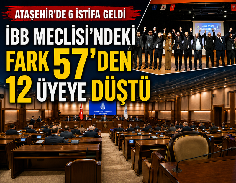 İBB’de fark 12’ye düştü