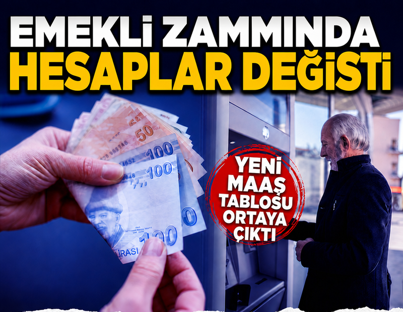 Emekli zammında hesaplar değişti: Yeni maaş tablosu ortaya çıktı