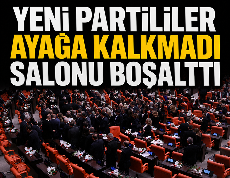 Ayağa kalkmayıp, çıktılar