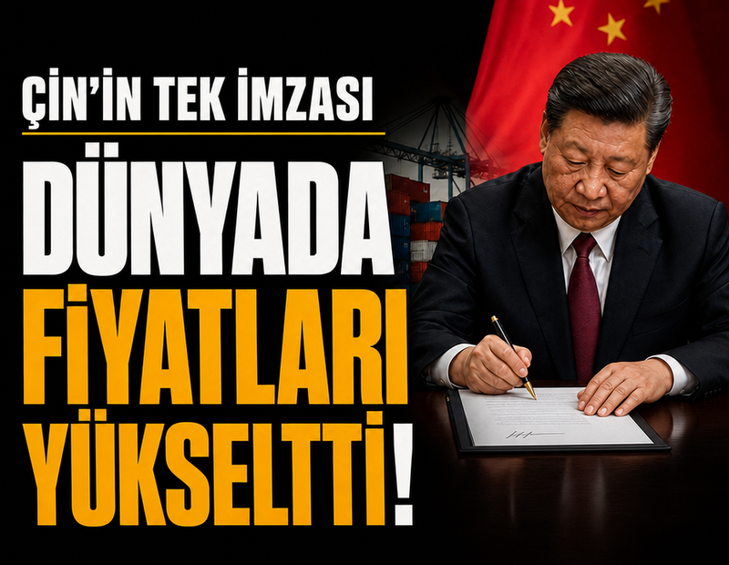 Çin'in tek imzası dünyada fiyatları yükseltti!