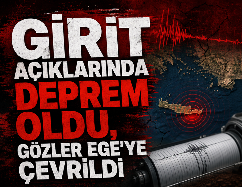 Girit açıklarında deprem oldu, gözler Ege'ye çevrildi