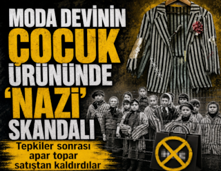 Moda devinin çocuk ürününde 'Nazi' skandalı!