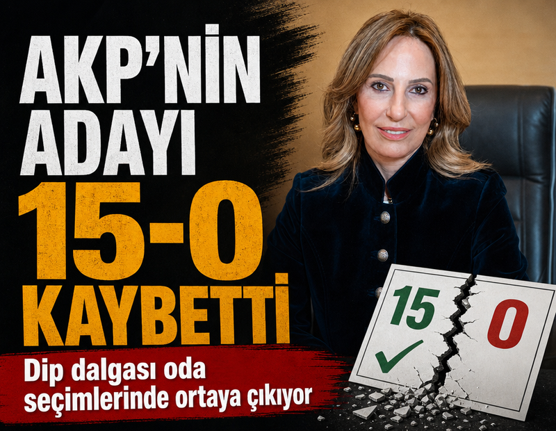 AKP’nin adayı 15-0 kaybetti
