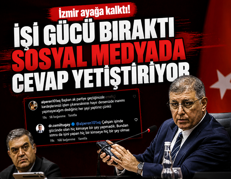 İzmir ayağa kalktı! Cemil Tugay işi gücü bıraktı sosyal medyada cevap yetiştiriyor