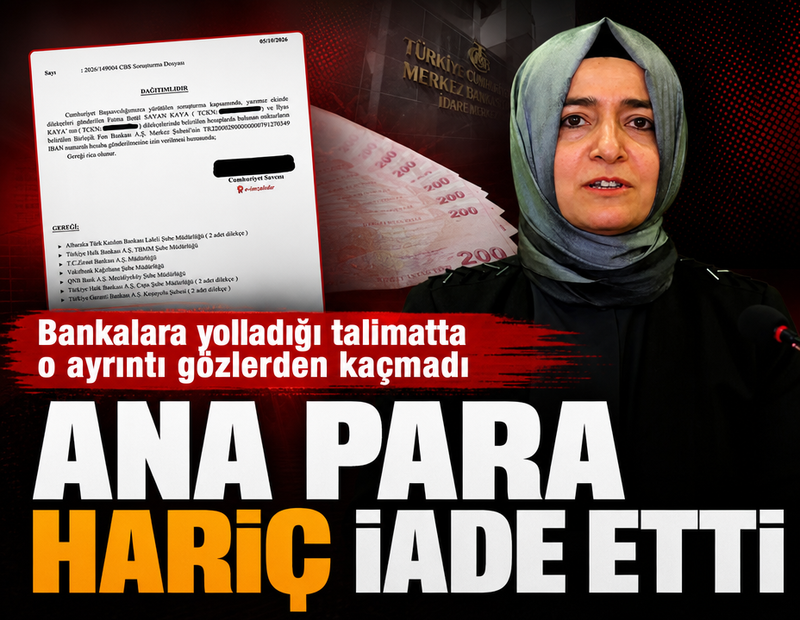 Fatma Betül Sayan Kaya parayı TMSF'ye iade etti