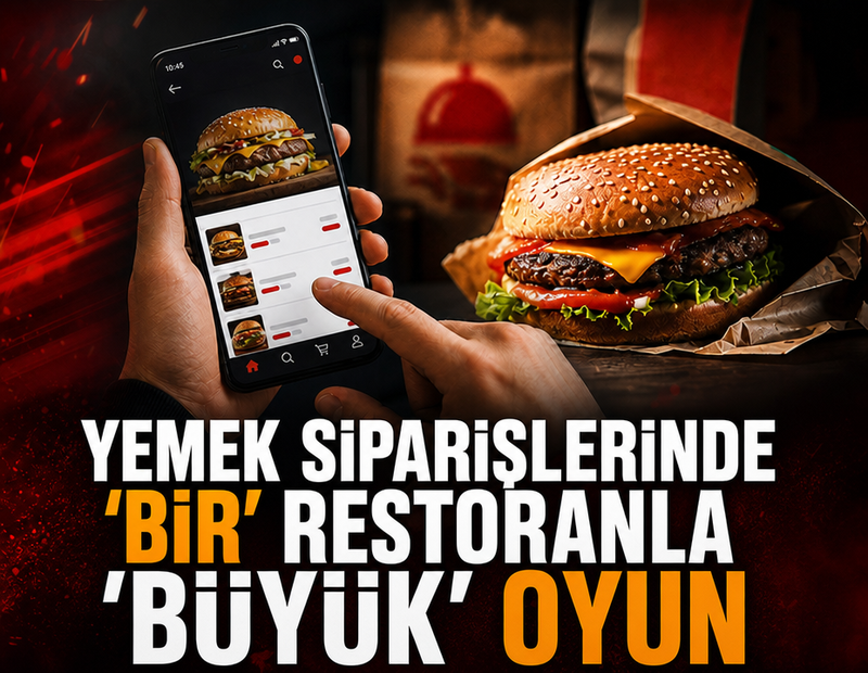 Yemek siparişlerinde 'bir' restoranla 'büyük' oyun