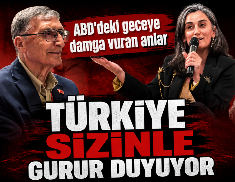 Aziz Sancar ile Canan Dağdeviren ABD'deki geceye damga vurdu