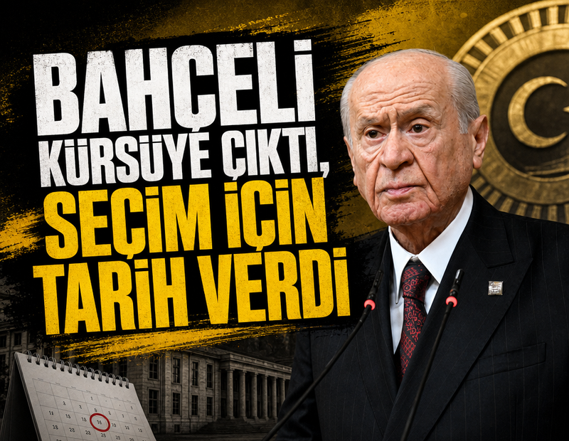 Bahçeli kürsüye çıktı, seçim için tarih verdi