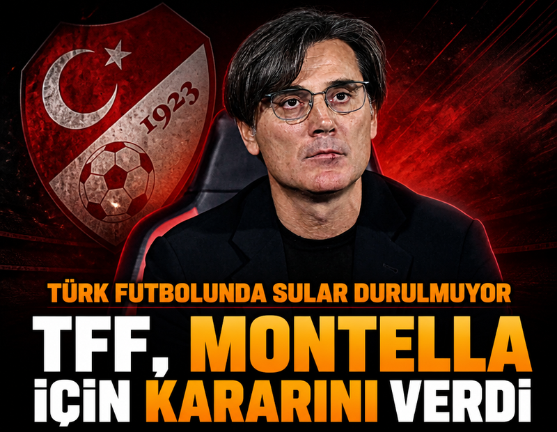 Türk futbolunda sular durulmuyor: TFF, Montella için kararını verdi
