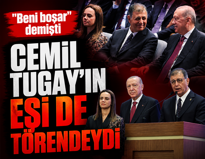"Beni boşar" demişti: Cemil Tugay'ın eşi Öznur Tugay da törendeydi