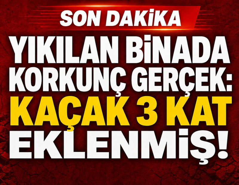 Son dakika: Yıkılan binada korkunç gerçek: Kaçak 3 kat eklenmiş