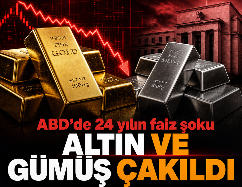 ABD’den 24 yılın faiz şoku: Altın ve gümüş çakıldı
