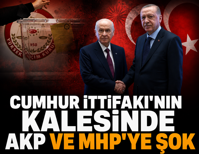 Cumhur İttifakı'nın kalesinde AKP ve MHP'ye şok