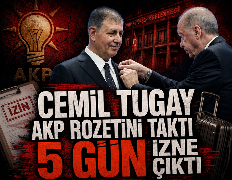 Cemil Tugay AKP rozetini taktı, 5 gün izne çıktı