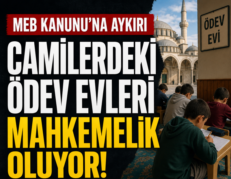 Camilerdeki ödev evleri mahkemelik oluyor