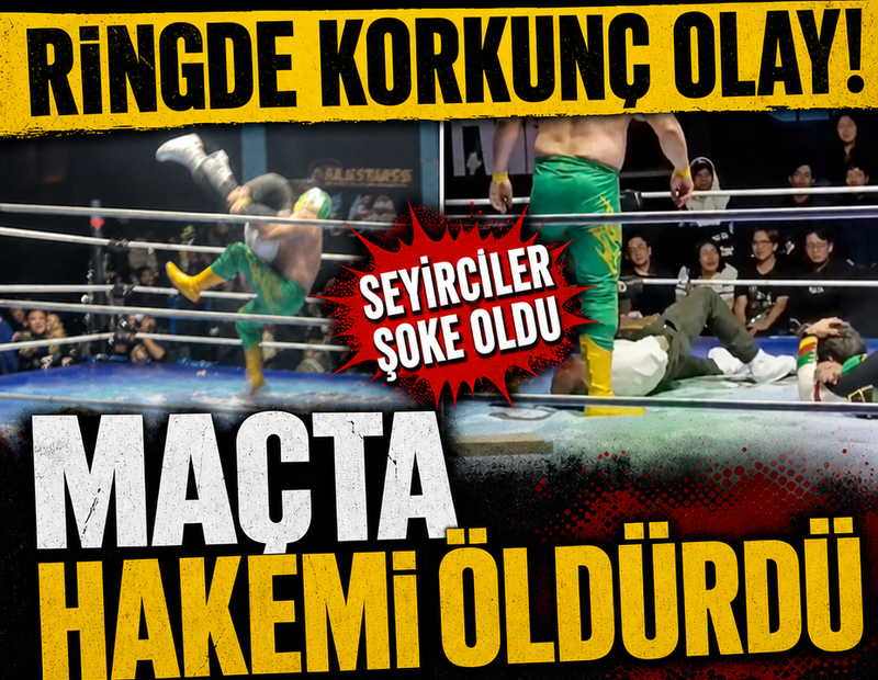 Böyle güreş mi olur?  75 yaşındaki hakemi ringe çarparak öldürdü